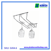 Giá treo ly đôi Inox 304 GARIS GI04.6