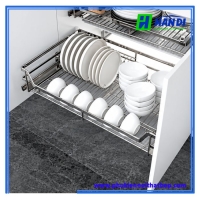 Giá xoong nồi bát đĩa đa năng nan dẹt BS304