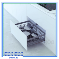 Kệ đựng xoong nồi oval hợp kim nhôm C1NNX