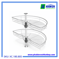 Kệ góc mâm xoay góc mở 1/2 GRANDX XC.180.80S