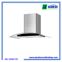 Máy hút mùi kính cong mặt kính đen EUH02170–Eurogold