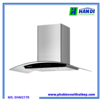 Máy hút mùi kính cong mặt kính đen EHM2170-Eurogold