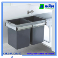 Thùng đựng rác 2 ngăn gắn cánh C1R.30A/C1R.40A