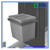 Thùng đựng rác gắn cánh hợp kim nhôm C1R.C45