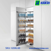 Tủ đồ khô 6 tầng, rổ inox hộp GARIS GS06.60