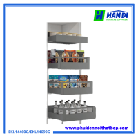 Tủ kho ngăn kéo độc lập màu ghi Eurogold EKL14460G, EKL14690G