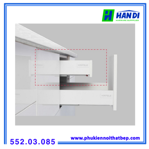 Bộ ray hộp Alto Inner H84x500 Hafele 552.03.085