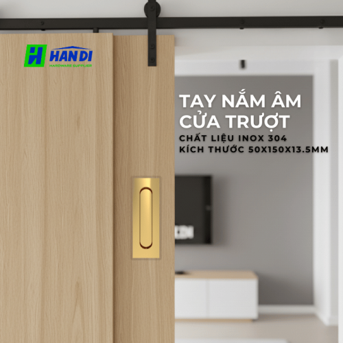 Tay nắm âm cửa IMUNDEX 709.18.180, Bo góc tinh tế
