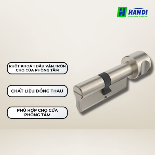 Ruột Khóa IMUNDEX 757.01.460 Củ Khóa Đồng Thau Cho Phòng Tắm Tiện Lợi