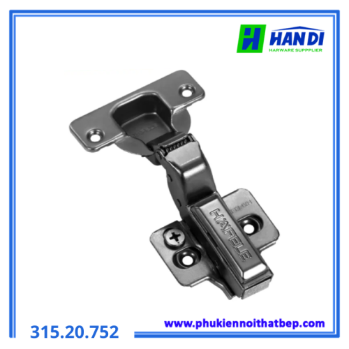 Bản lề giảm chấn lọt lòng màu đen HAFELE 315.20.752