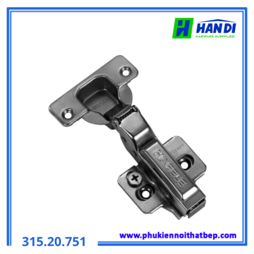 Bản lề giảm chấn trùm nửa màu đen HAFELE 315.20.751