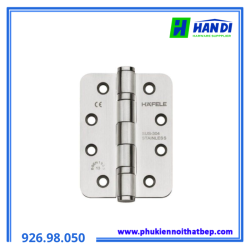 Bản lề lá inox mờ 102x76x3mm HAFELE 926.98.050