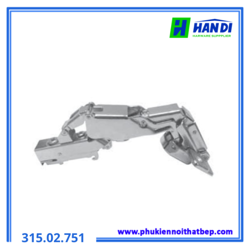 Bản lề Metalla SM 165 độ trùm nửa HAFELE 315.02.751
