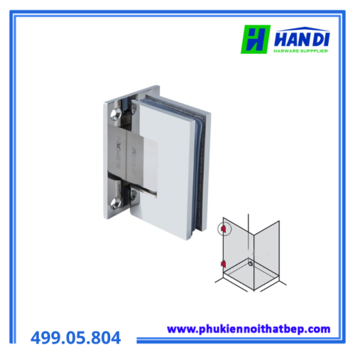 Bản lề tường HAFELE 499.05.804 kính 90 độ