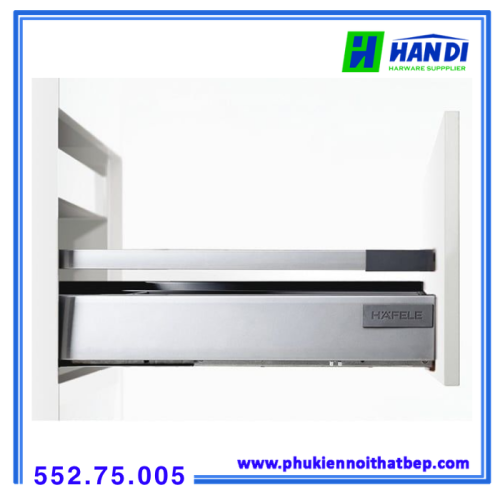 Bộ ray hộp Alto Hafele H84x500mm 552.75.005