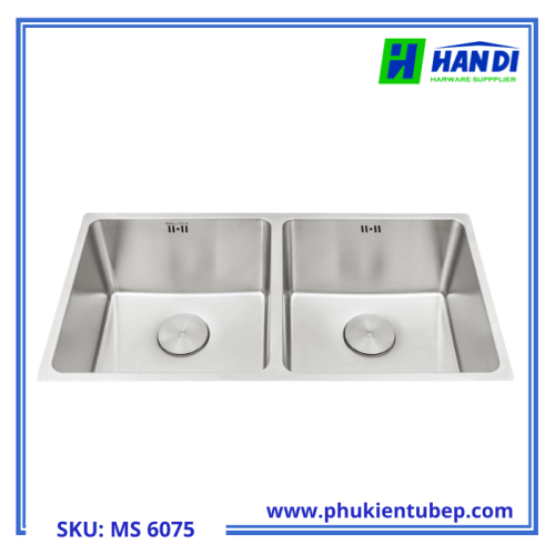 Chậu rửa chén 2 hố inox 304 MALLOCA MS 6075