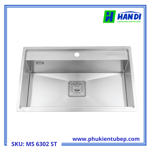 Chậu rửa chén 1 hố inox 304 MALLOCA MS 6302 ST