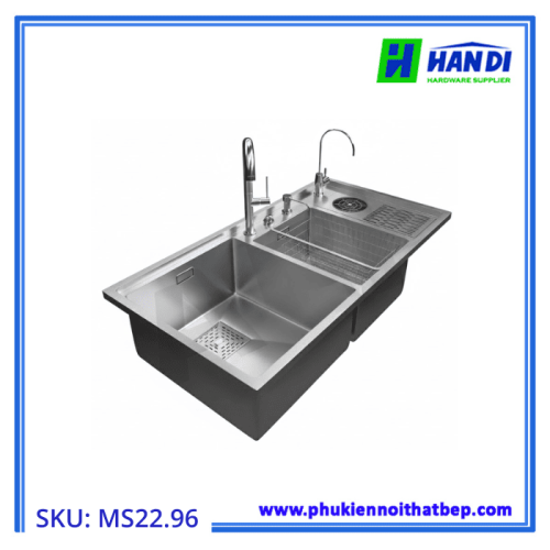 Chậu rửa có máy rửa cốc chén GARIS MS22.96