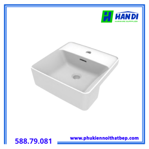 Chậu sứ bán âm 500x420x165 Hafele 588.79.081