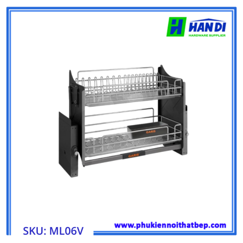  Giá bát đĩa nâng hạ cơ, nan Oval GARIS ML06.70V, ML06.80V, ML06.90V