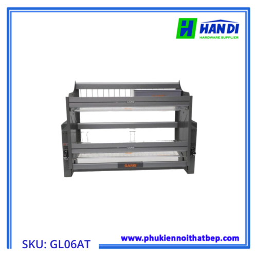 Giá bát đĩa nâng hạ nhôm màu Titan GARIS GL06.70AT, GL06.80AT, GL06.90AT