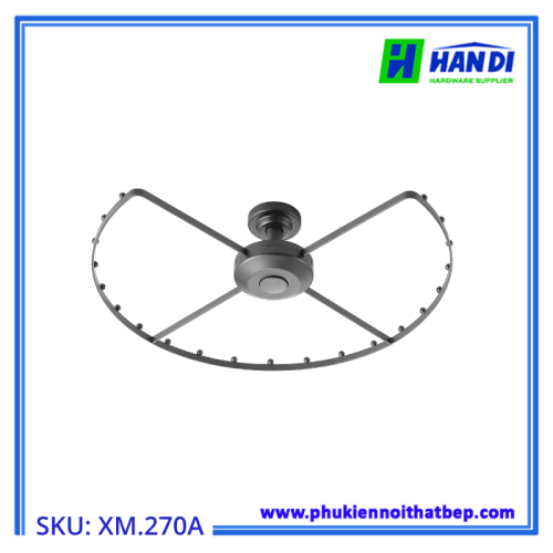 Giá treo trần góc tủ quần áo 270 độ GRANDX XM.270A