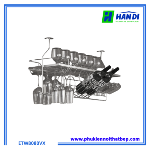 Giá treo ly Inox 304 Eurogold ETW8080VX, ETW8090VX