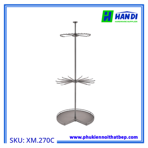 Kệ xoay góc tủ 3 tầng 270 độ GRANDX XM.270C