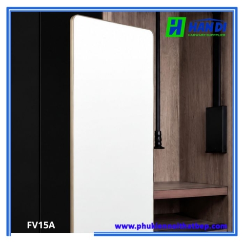 Gương âm tủ kéo và xoay khung viền màu Champagne FV15A