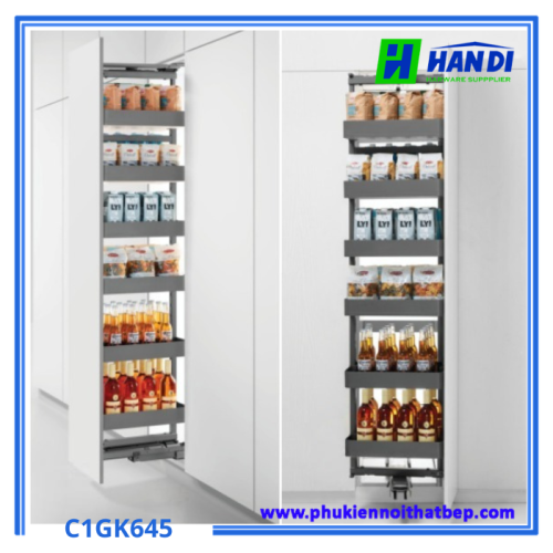 Kệ đựng tủ đồ khô 6 tầng cánh mở Grob C1GK645