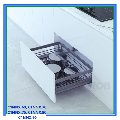 Kệ đựng xoong nồi oval hợp kim nhôm C1NNX