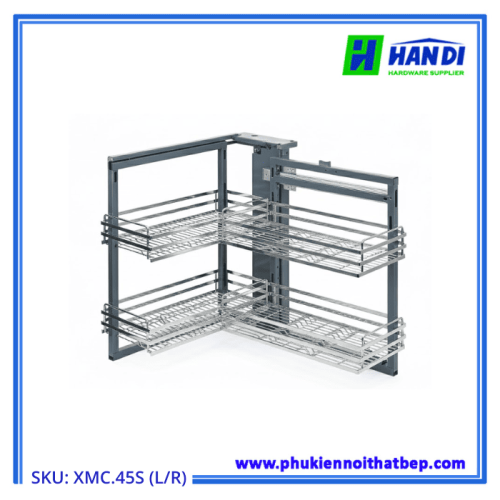 Kệ góc liên hoàn nan dẹt GRANDX XMC.45S L/R