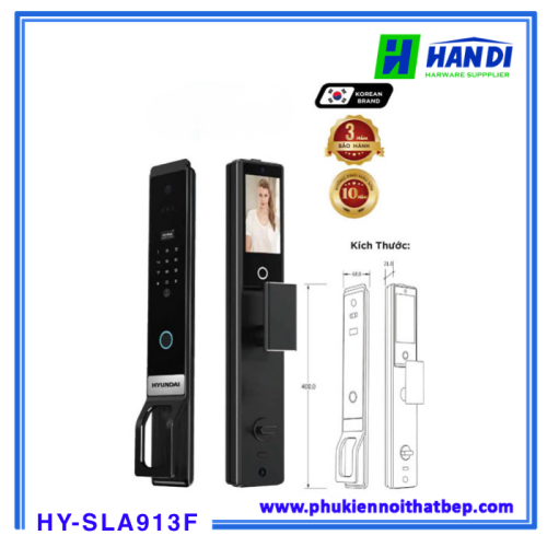 Khóa cửa điện tử Hyundai HY-SLA913F Black