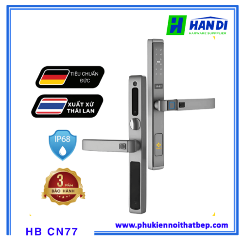Khóa cửa nhôm điện tử Hubert HB CN77