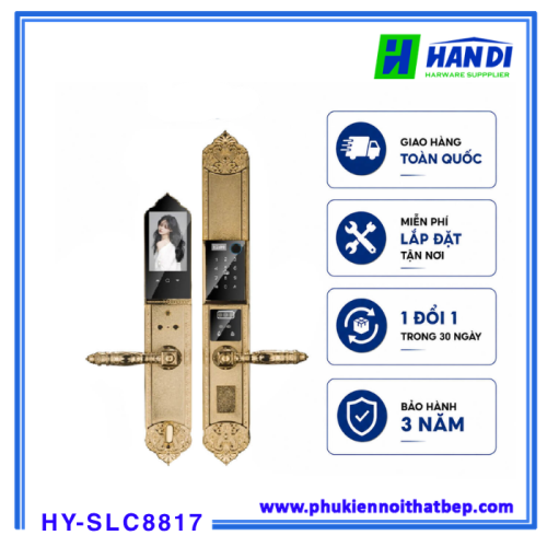 Khóa cửa vân tay tân cổ Hyundai HY-SLC8817