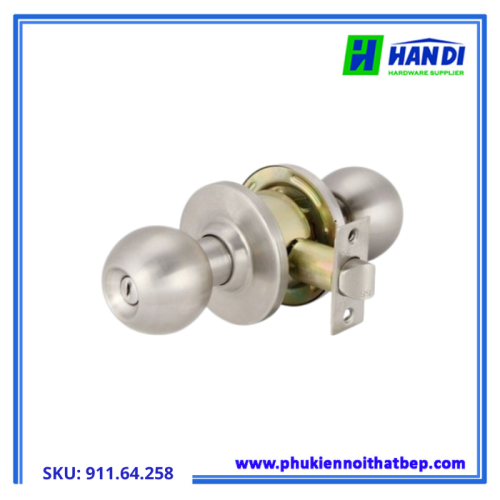 Khóa Tay Nắm Tròn Cửa WC Loại Lớn Hafele 911.64.258
