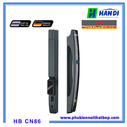 Khóa vân tay cửa nhôm Hubert HB CN86