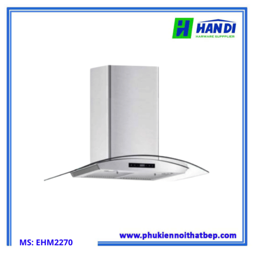 Máy hút mùi kính cong mặt kính trắng EHM2270-Eurogold