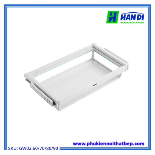 Ngăn kéo vách kính để đồ gập GARIS GW02.60/ 70/ 80/ 90