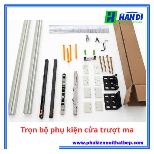 Trọn Bộ Phụ Kiện Cửa Trượt Ma – Giảm Chấn