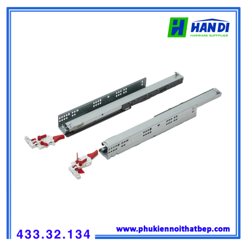 Ray âm EVO Hafele 50kg giảm chấn 450 mm 433.32.134