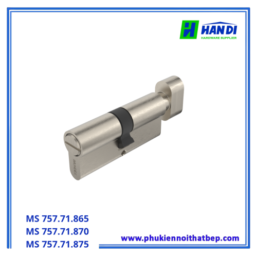 Ruột khóa IMUNDEX 757.71.865 1 đầu vặn ovan cho cửa phòng tắm 