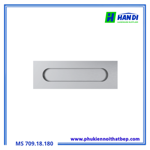 Tay nắm âm cửa IMUNDEX 709.18.180, Bo góc tinh tế