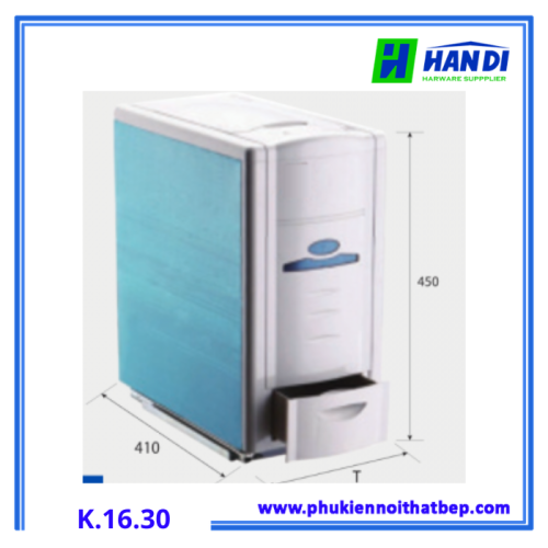 Thùng đựng gạo âm tủ Euroking K.16.30
