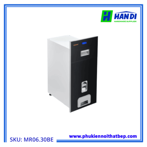 Thùng gạo điện tử mặt kính đen GARIS MR06.30BE