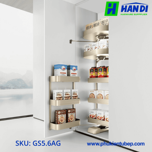 Tủ đồ khô 5 tầng, rổ nhôm GARIS GS5.6AG