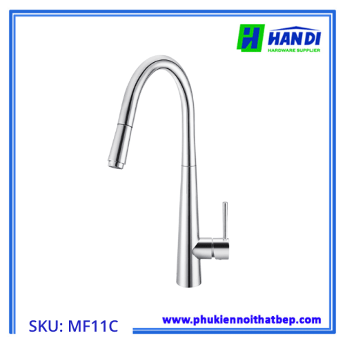 Vòi rửa cao cấp phủ Chrome bóng GARIS MF11C