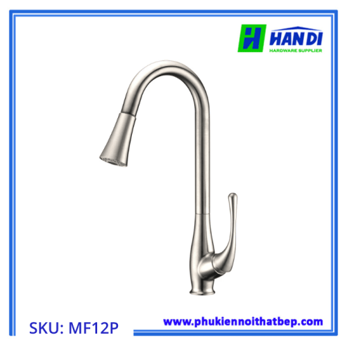 Vòi rửa cao cấp phủ PVD bóng mờ GARIS MF12P