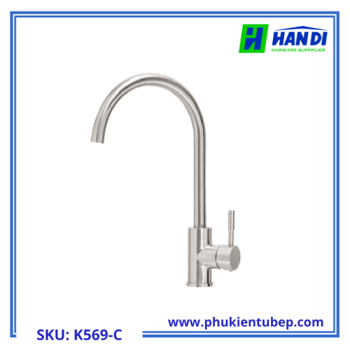 Vòi rửa chén lạnh inox 304 MALLOCA K569-C