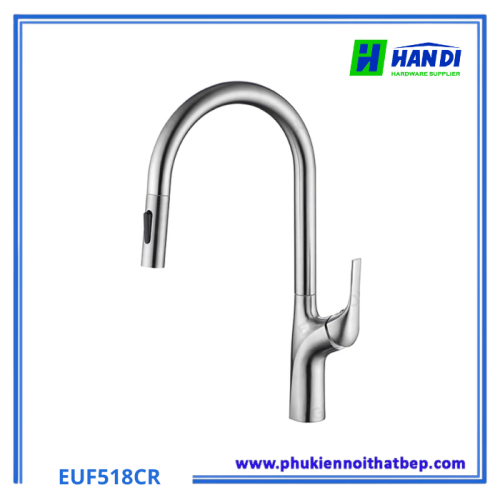 Vòi Rửa Bát Eurogold EUF518CR Dây Rút Inox 304